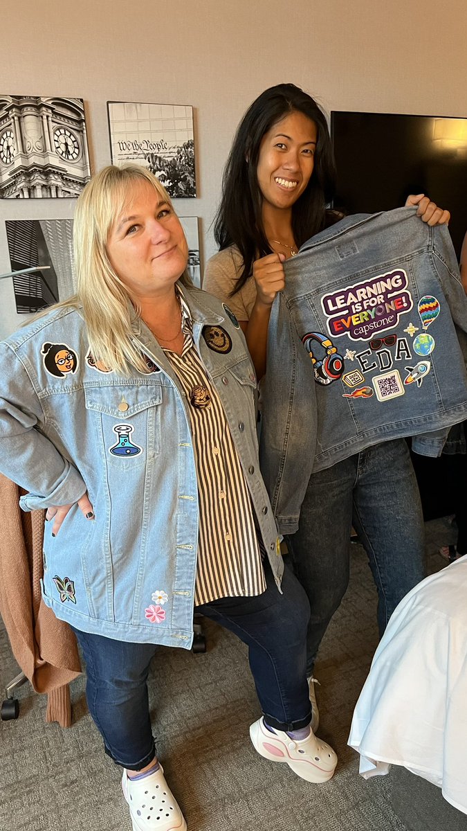 Eda Gimenez (@eda_gimenez) on Twitter photo 90โs throwback w/ <a href="/emilyengle/">Emily Engle</a> @ #ISTELive ๐ฅณ๐ <a href="/CapstonePub/">Capstone ๐</a> has been making learning fun since โ91
Check out my custom designed jean jacket! โค๏ธ 90โs throwback w/ <a href="/emilyengle/">Emily Engle</a> @ #ISTELive ๐ฅณ๐ <a href="/CapstonePub/">Capstone ๐</a> has been making learning fun since โ91
Check out my custom designed jean jacket! โค๏ธ