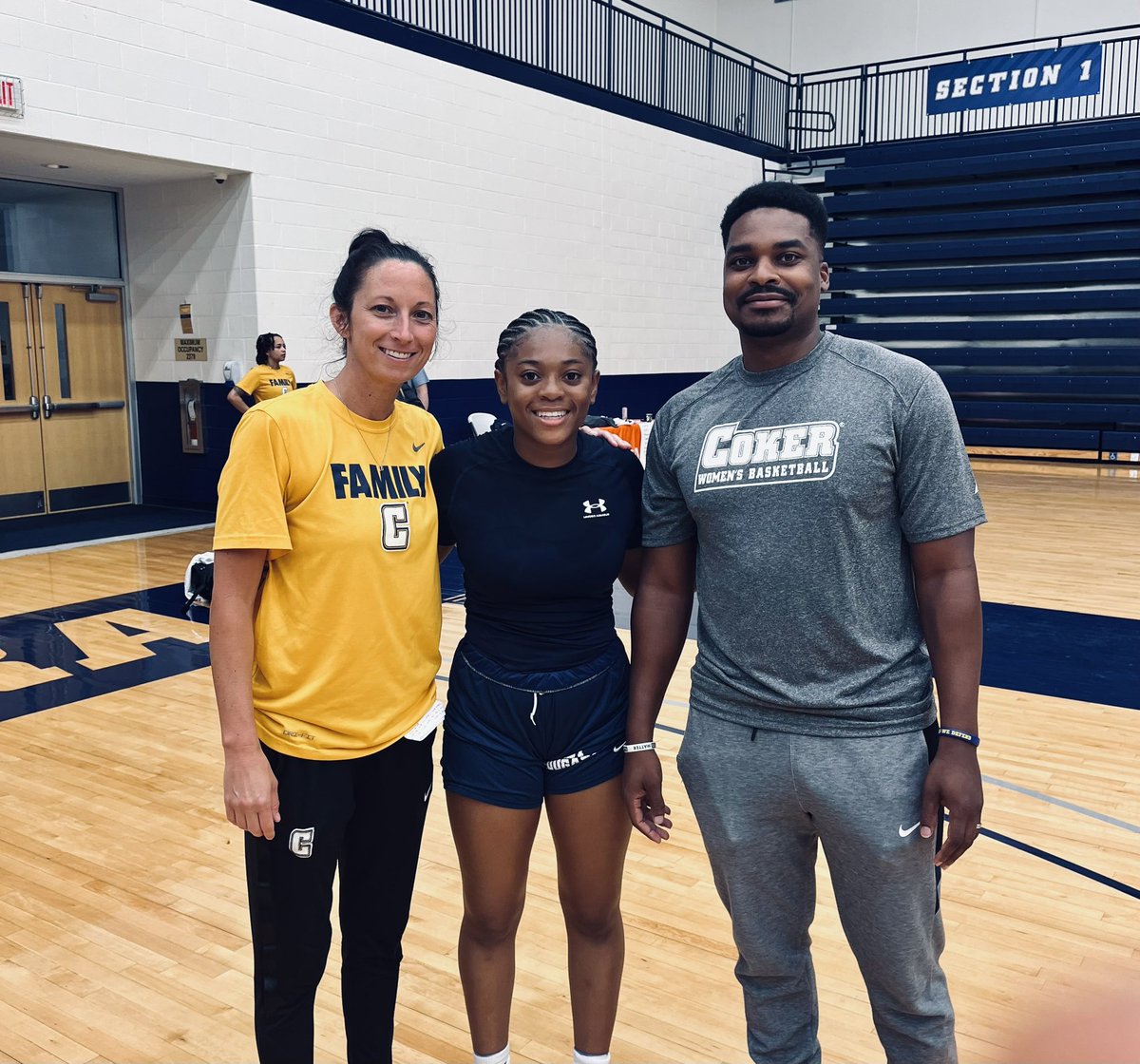 Had a great time today <a href="/Coker_WBB/">Coker Women's Basketball</a> Prospect Camp! Walked away as the 3pt contest champion 🏀💙🏆Thank you Coach <a href="/Melissa_DeVore/">Melissa DeVore</a> and Coach <a href="/ReggieM__/">Coach Reggie</a>!! 
<a href="/HPCAGirlsBBall/">HPCA Girls Basketball</a> <a href="/Bdrew_15/">BRITTANY DREW</a>  @CE_RiseWBB