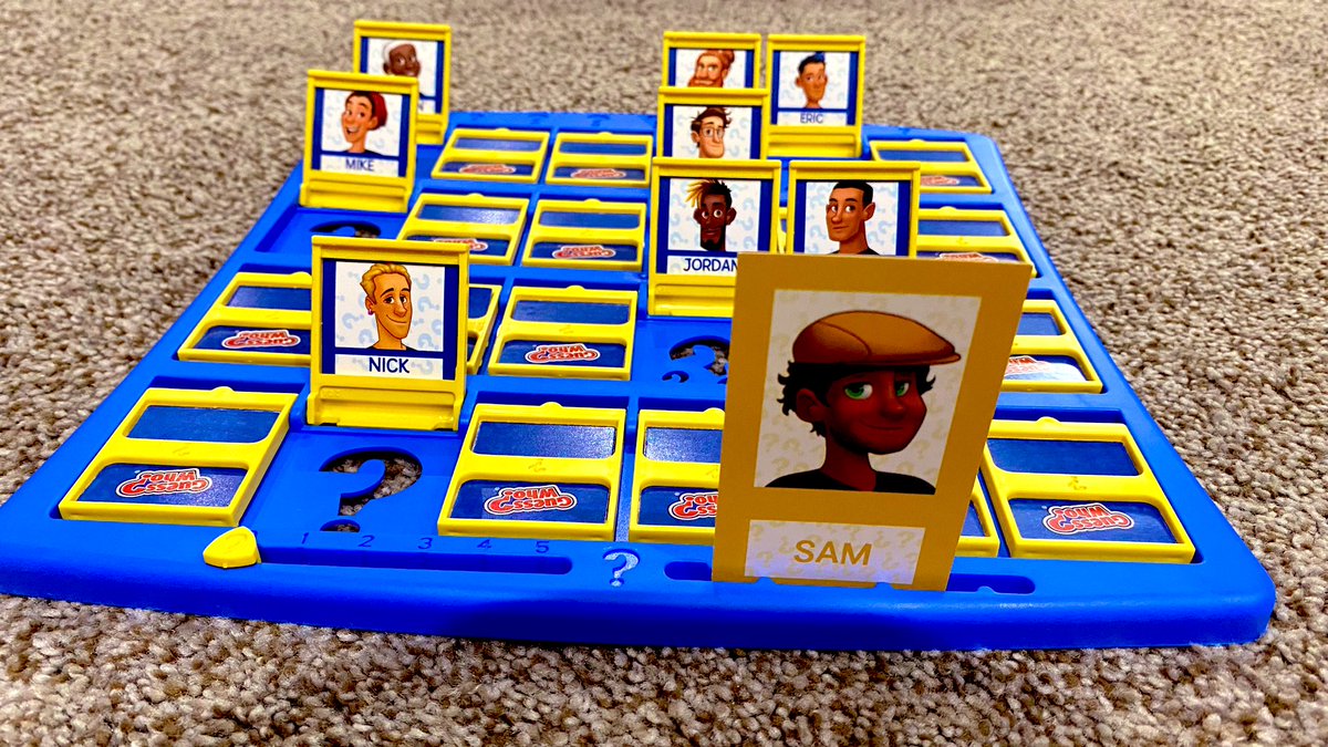 Played some classics during our day indoors.

#GuessWho #IndoorPlay #Games