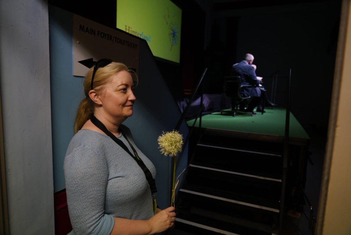 HinterlandKells's tweet photo. Smiling faces all round after an hour in the company of John Creedon on the @EirGrid stage! #hinterlandkells #makeitmeath https://t.co/KVqMt76IzU
