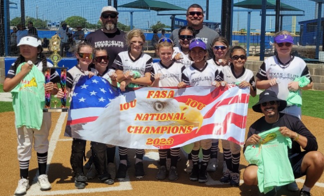 First place finish in the Silver Bracket at Fasa Southwest Nationals. BeElite 10U Mitchell!