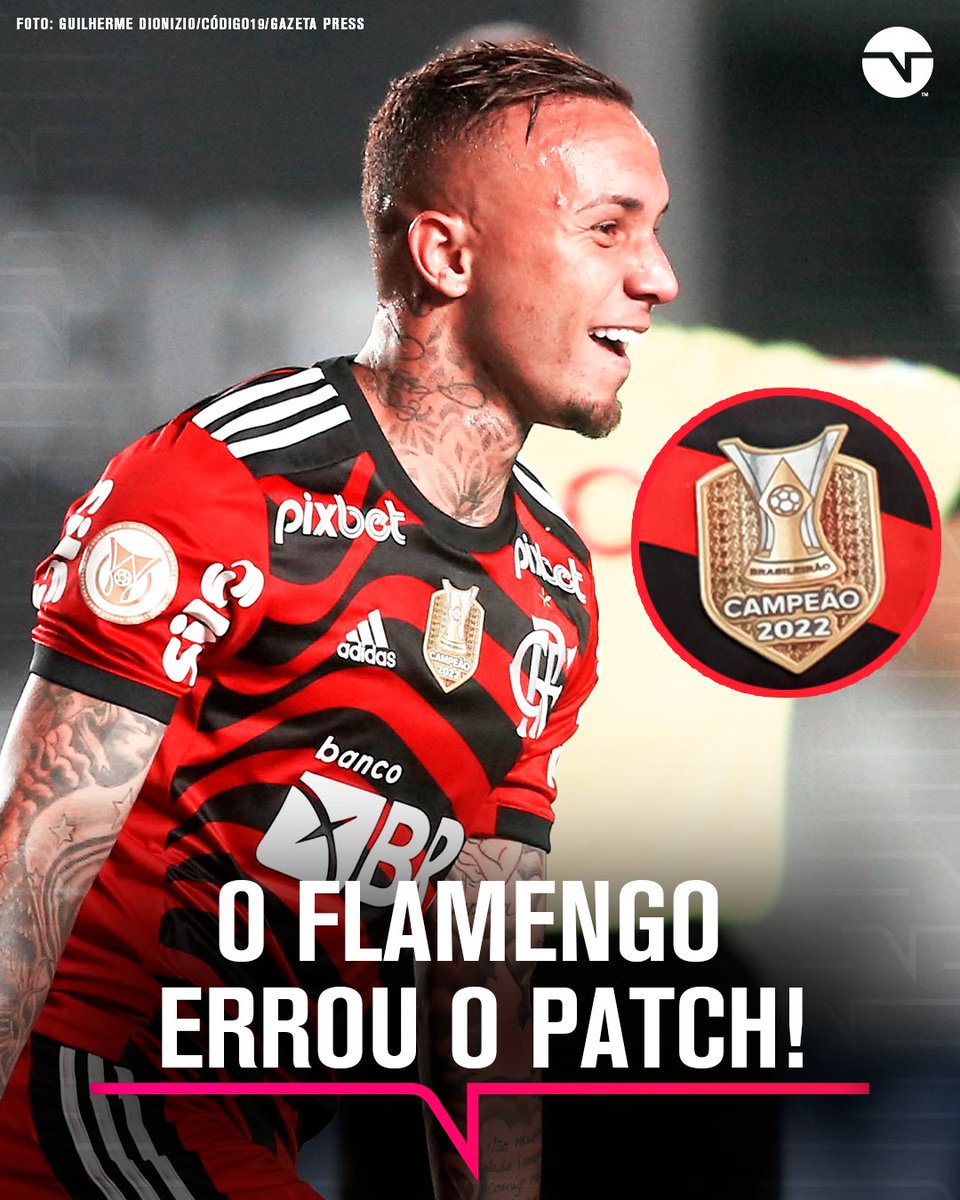 Flamengo enfrenta Santos com patch errado de campeão brasileiro