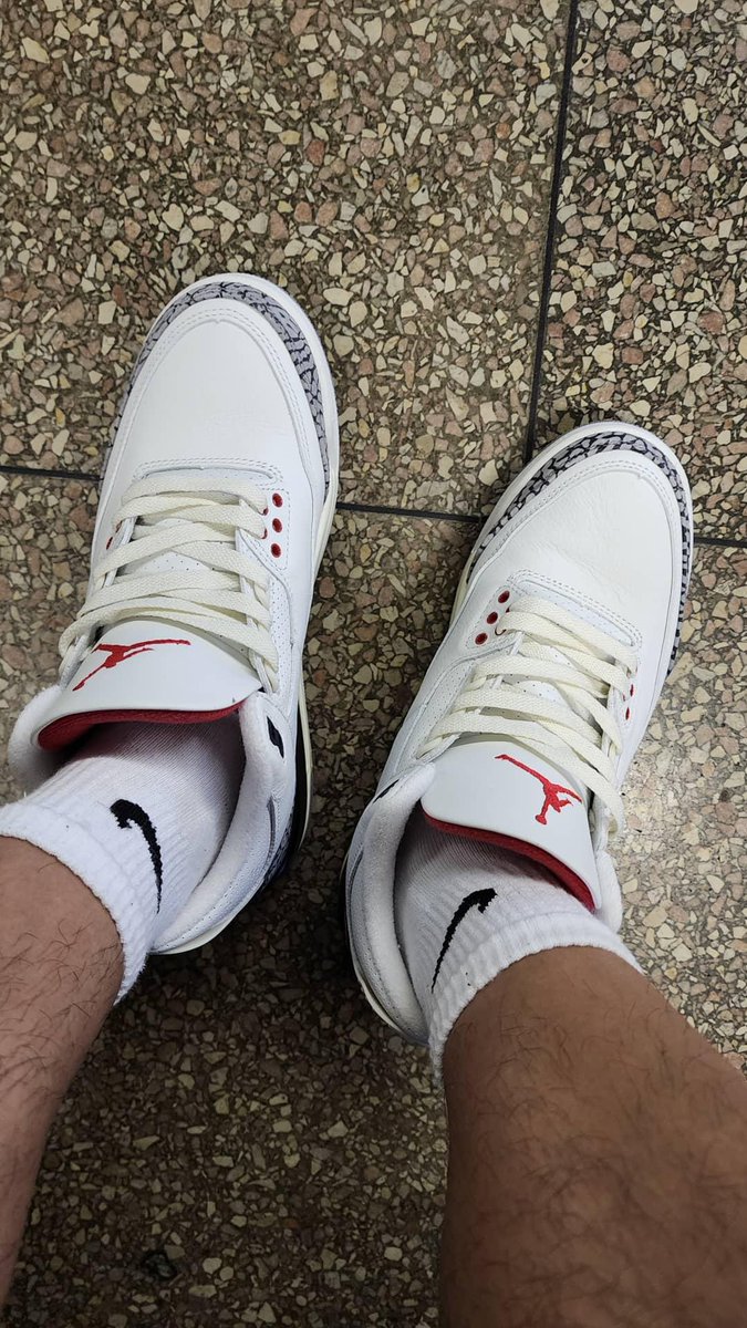 @SneakerNews Reimagined white cement 3s w sail lace swap
