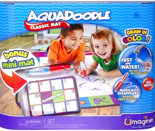 New in Box ~ AQUA DOODLE CLASSIC MAT SET ebay.com/itm/1955541680… WITH MINI MAT & BONUS DRAWING PEN #eBay Southern Treasures #GiftForKids #ChildArtist