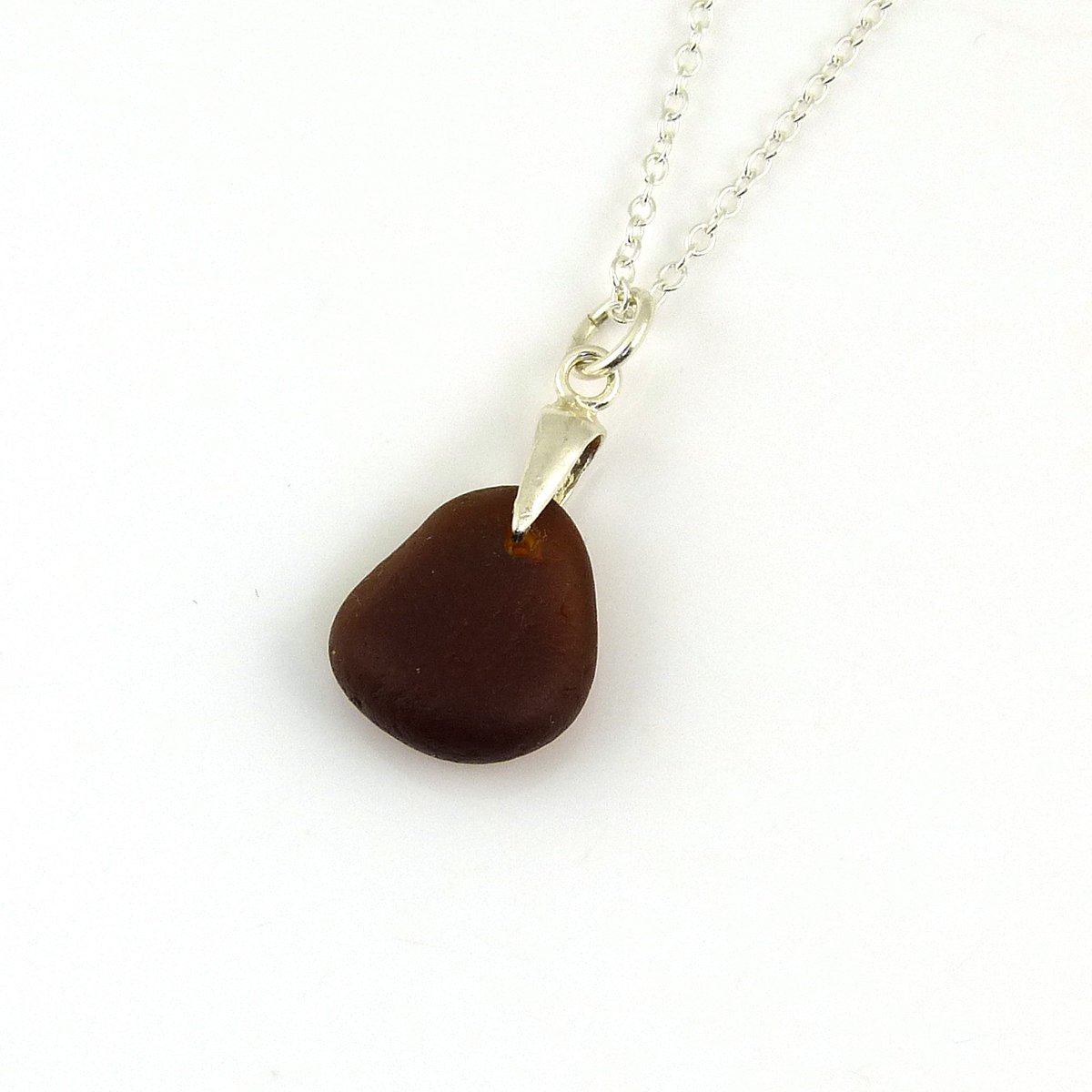 Sea Glass Jewelry, Toffee Brown Sea Glass, Sterling Silver,  Sea Glass UK, UK Seller, Beach Glass Jewelry, Seaglass, Beach Glass MIRA tuppu.net/93f374d4 #elevenseshour #Etsy #HandmadeHour #supportsmallbusiness