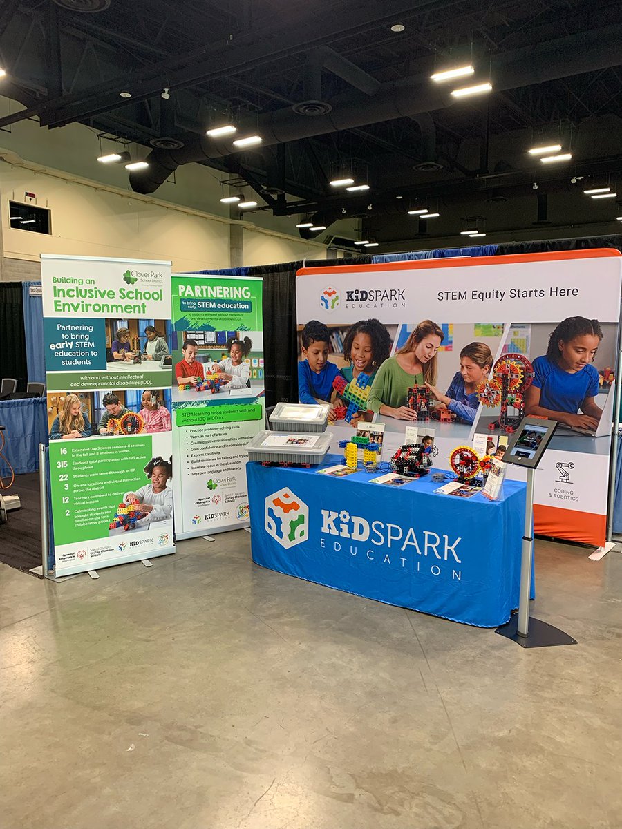 We're at the WASA/AWSP Conference in Spokane, WA. Excited to share the work we are doing in collaboration with Clover Park School District and Special Olympics Washington to promote inclusive STEM learning for all students! Come see us at booth 622!