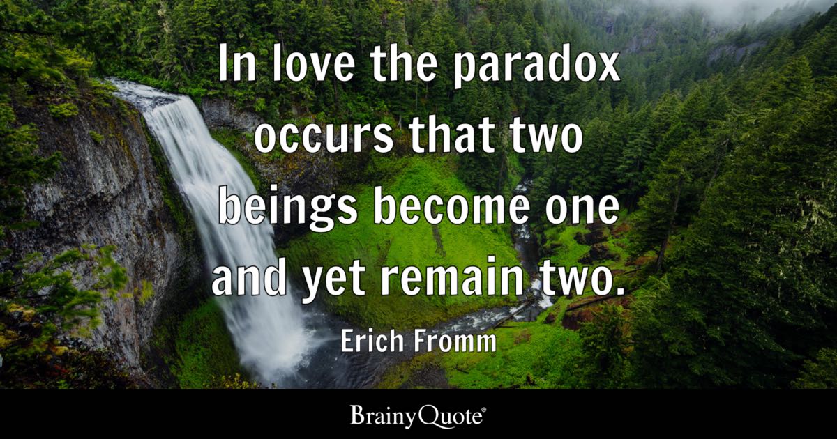 In Love the Paradox Occurs

#quote #quotes #upliftingquotes #love #lovequotes #wisdom #quotesaboutlife #bride #weddinginspiration #inspiration #marriage