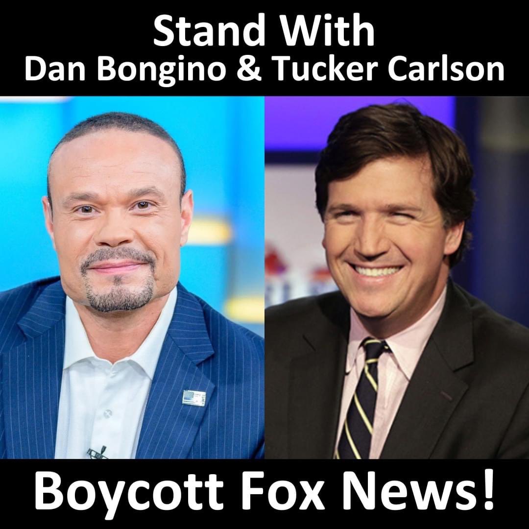 Raise your hand ✋️ if you stand with Dan Bongino & Tucker and are boycotting Fox
