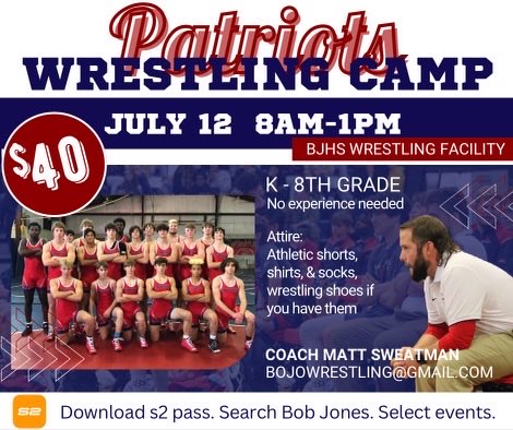 It’s not too late!! Sign up for youth camp! #FuturePatriots