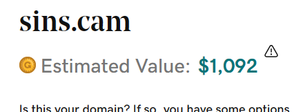 twitbangs's tweet image. Until midnight, sins.cam can be yours for 444.
If godaddy says 1092, we automatically quadruple it, minimum. Thus, this is fairly discounted at 90%, no?

#domainforsale #oneworddomains #shortnames