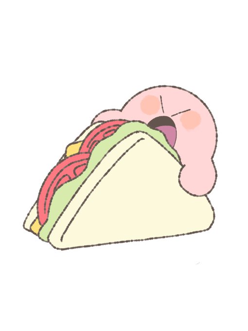 「サンドイッチ シンプルな背景」のTwitter画像/イラスト(新着)｜3ページ目