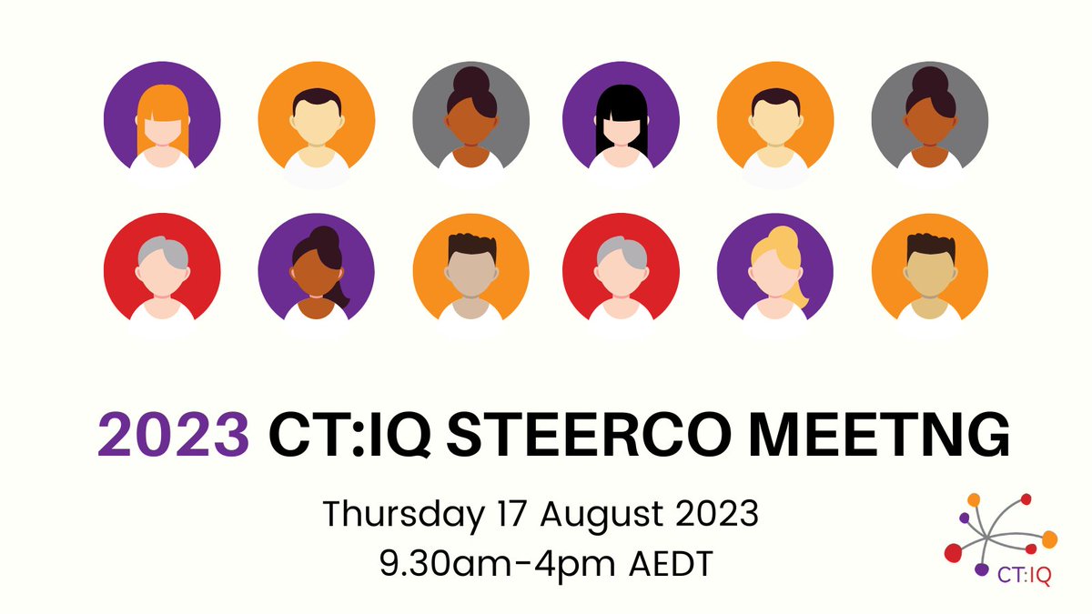 📢Attention CT:IQ SteerCo members: Please join us for CT:IQ's Steering Committee meeting on 17 August at the @georgeinstitute where we will be selecting the next #ClinicalTrials improvement projects. Let us know you're coming and register now: eventbrite.com.au/e/ctiq-steerin…