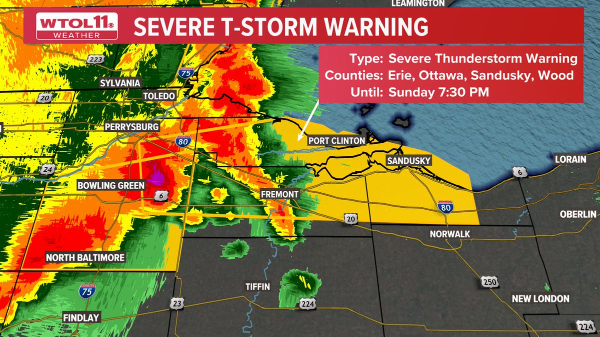 A Severe T-Storm Warning was just issued. Take cover inside a sturdy building. Straight line winds and lightning are often the most dangerous parts of these storms. Get the most up to date info: onelink.to/wtol11weather