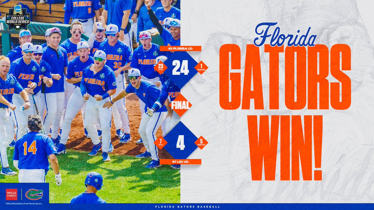Florida Gators Baseball (@gatorsbb) on Twitter photo Responded.
See you tomorrow, Gator Nation!
#GoGators | #GatorsWin
Presented by: <a href="/WellsFargo/">Wells Fargo</a> Responded.
See you tomorrow, Gator Nation!
#GoGators | #GatorsWin
Presented by: <a href="/WellsFargo/">Wells Fargo</a>