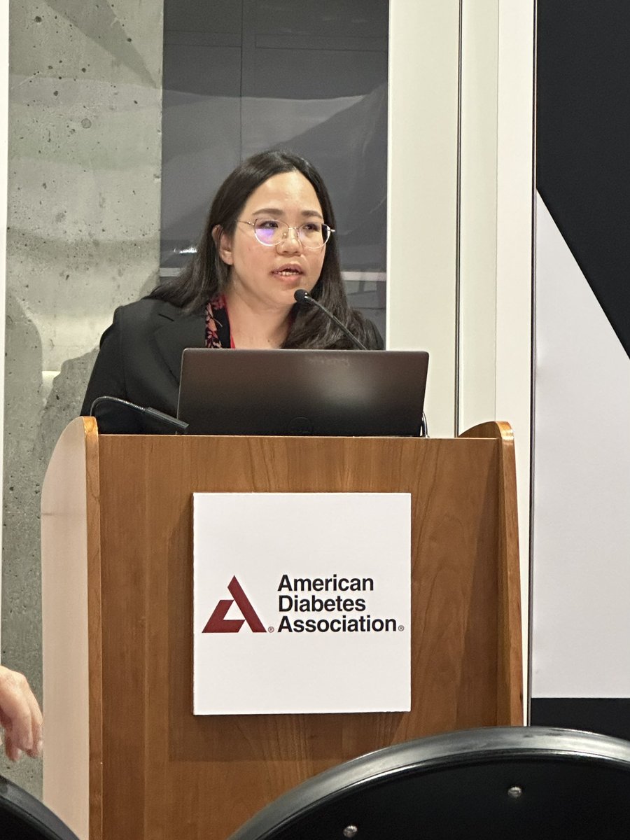 Dr Lukana Preechasuk from <a href="/ImperialMDR/">Metabolism, Digestion & Reproduction</a> presenting novel data using CGM after acute stroke at #ADA2023. Glucose characteristics after stroke are associated with functional outcomes, even in people without diabetes.
