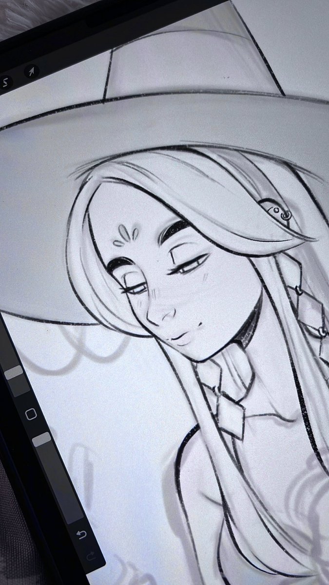 talysketch's tweet photo. Lineart time and…. Time to work on a pencil brush for the new brush set while I do that! Eek! https://t.co/kDDn669L5e