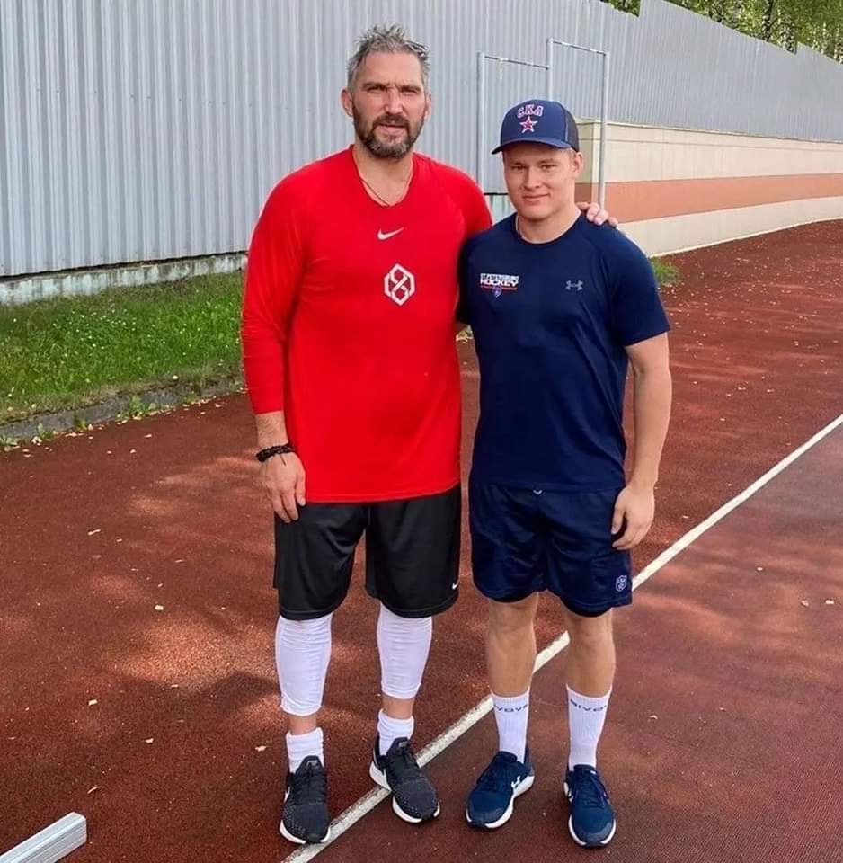 Will they become teammates? 

Alex Ovechkin and Matvei Michkov.

#AllCaps