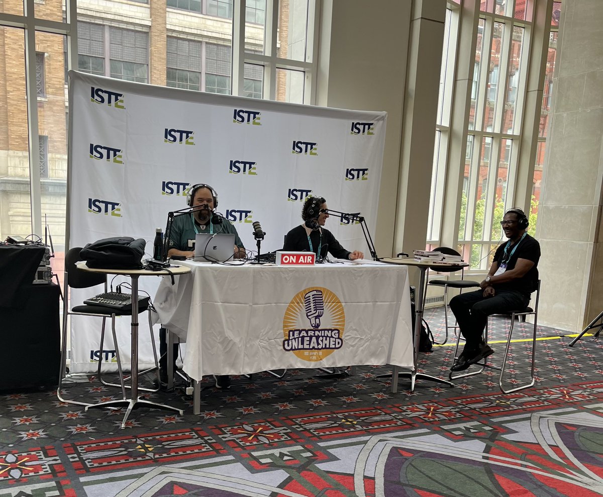 Emily Reed (@hyphenatic) on Twitter photo So much happening at any given moment during #ISTELive 23, like <a href="/mrhooker/">Carl Hooker</a> live podcasting for Learning Unleashed <a href="/BAMRadioNetwork/">BAM Education Radio Network</a> @iste So much happening at any given moment during #ISTELive 23, like <a href="/mrhooker/">Carl Hooker</a> live podcasting for Learning Unleashed <a href="/BAMRadioNetwork/">BAM Education Radio Network</a> @iste
