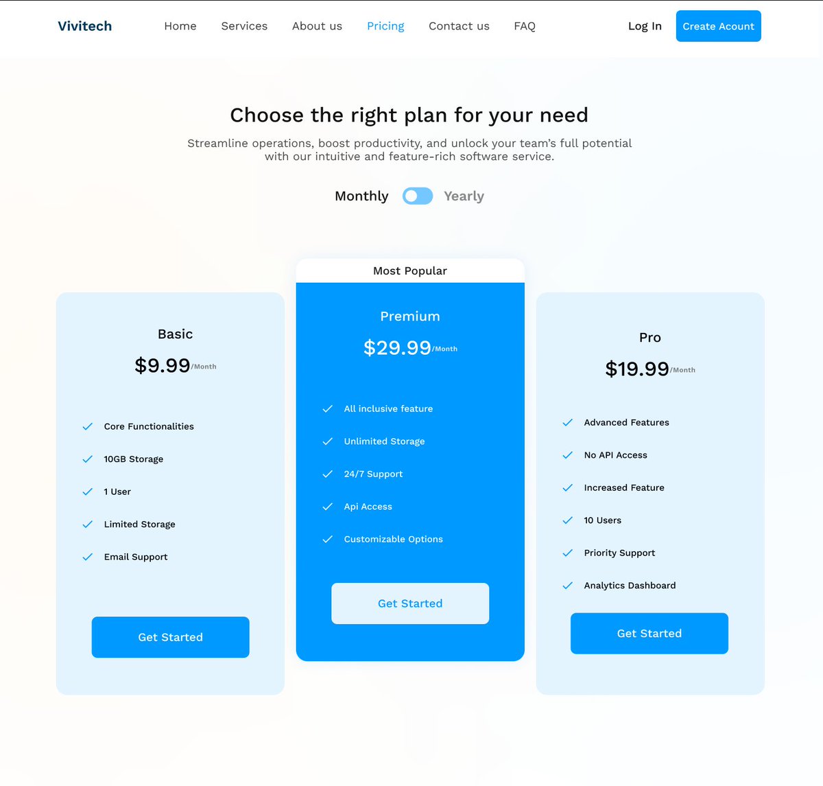 #designsprint #designchallenge 
I Designed a pricing page interface for a software service. 😊

Seeking a UI/UX designer?👨‍💻🧑‍💻 Let's collaborate and create exceptional digital experiences. Reach out now for design excellence! 😊😊

#internship #uidesign
behance.net/oluwalajesutof