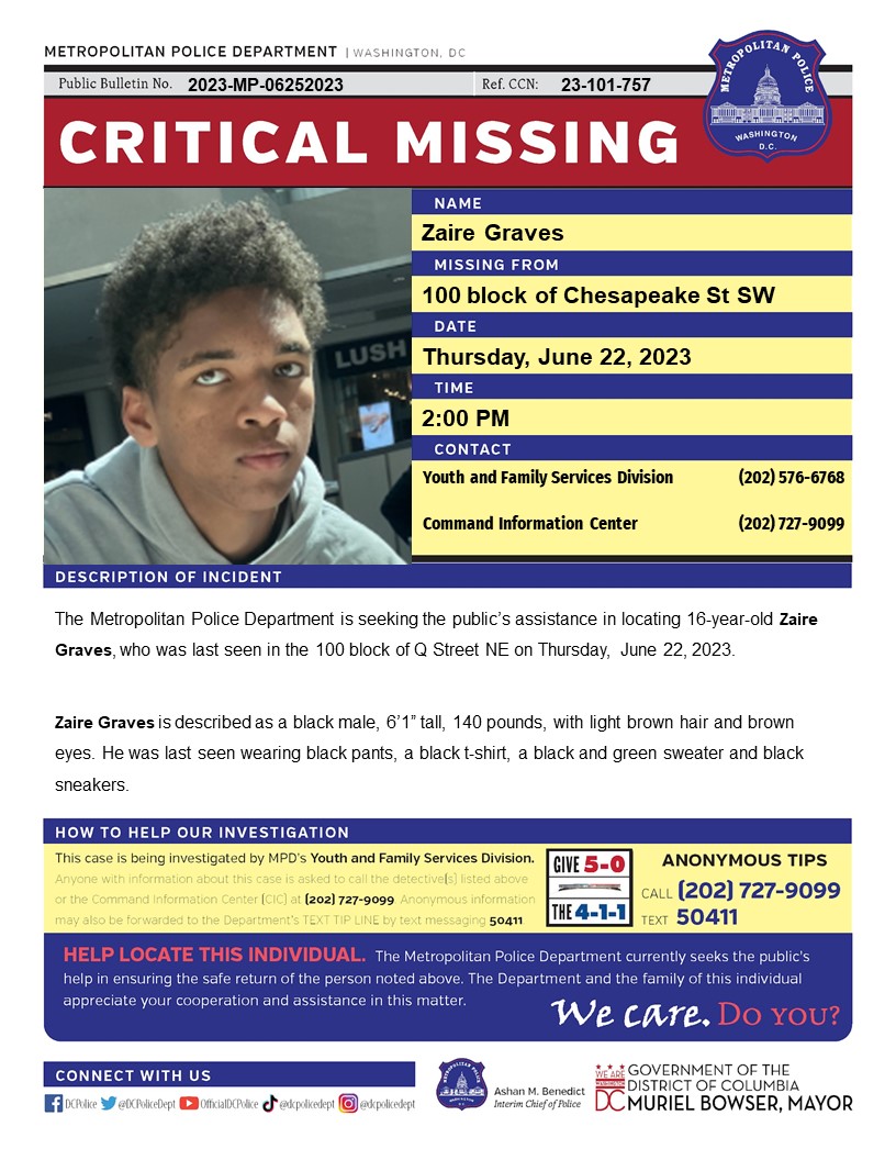 DC Police Department tweet media