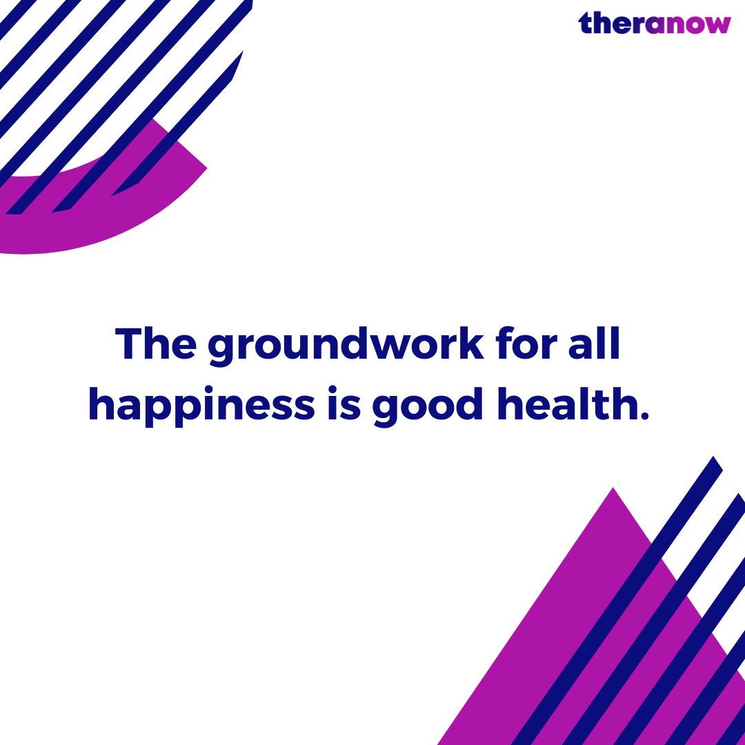 realtheranow's tweet image. Quote of the day

What does it imply?
A strong foundation for happiness is built upon the presence of good physical and mental well-being.

#MSKHealthTech #Telehealth #Theranow #Health