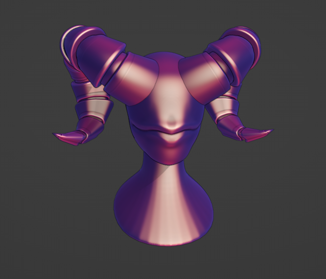 Fancy horns #b3d #3dart #3DCG