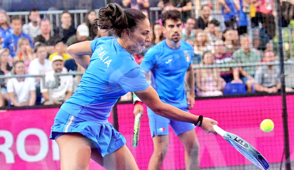 giomalago's tweet photo. Altri podi agli #Eg2023! Argenti per Tomatis e Medici (Arrampicata), Team Free (Nuoto artistico), Giovannini/Timbretti Gugiu (Tuffi), Cassetta/ Sussarello (Padel). Bronzi firmati Bruno/Roner (Arco), Braidot (Ciclismo), Pappacena/ Sussarello (Padel), D'Angelo (Taekwondo). Grandi! https://t.co/tEIqHnImaj
