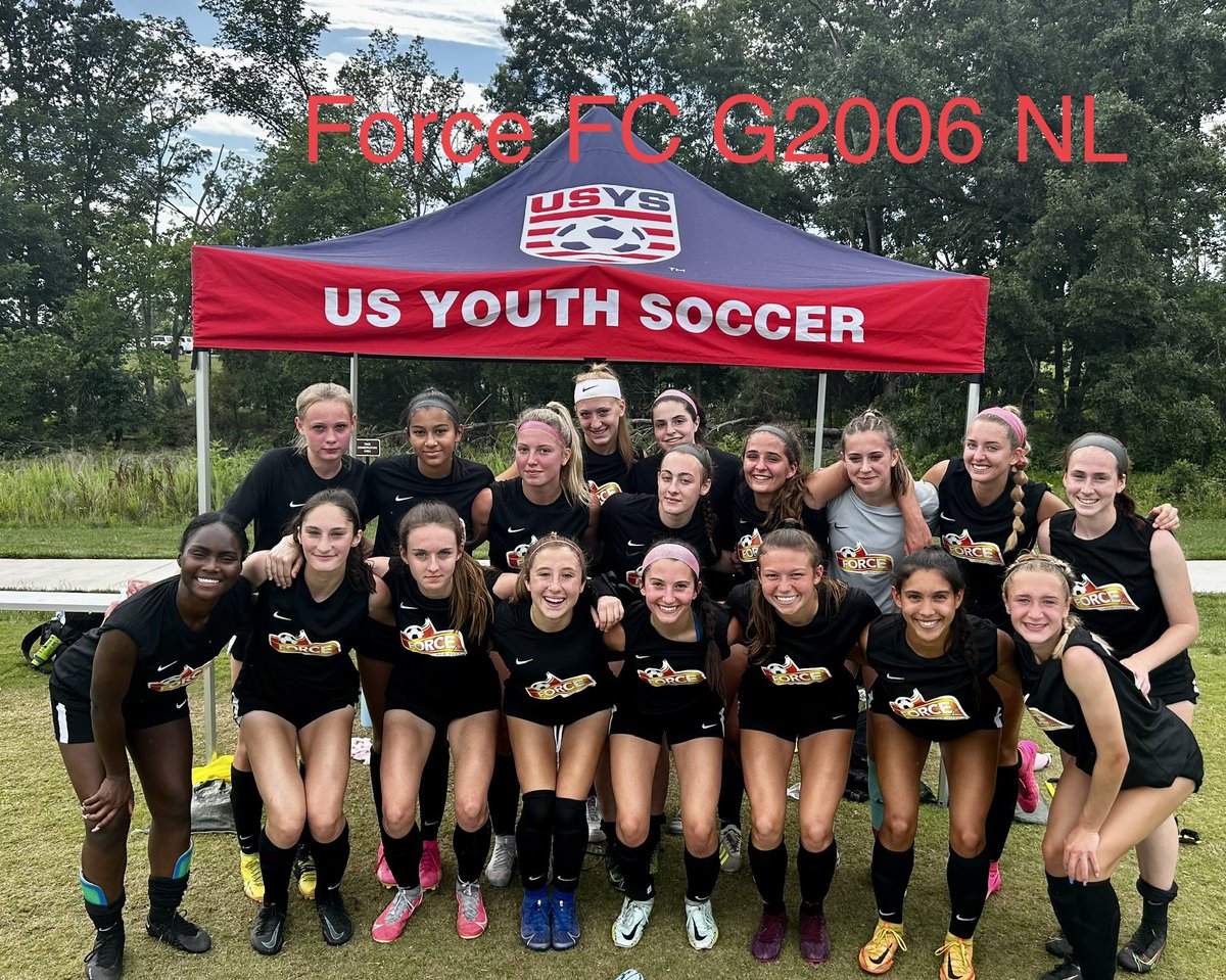 ForceFCNY's tweet photo. Moving On to the Quarterfinals!! Congrats to our 2006 girls who notched 2 wins and a draw in group play at the USYS Eastern Regionals- winning the group and moving to the Quarterfinals round tomorrow morning!  Good luck girls!  #forcefc #thenextlevelisnow #weareforcefc https://t.co/4aFol7112g