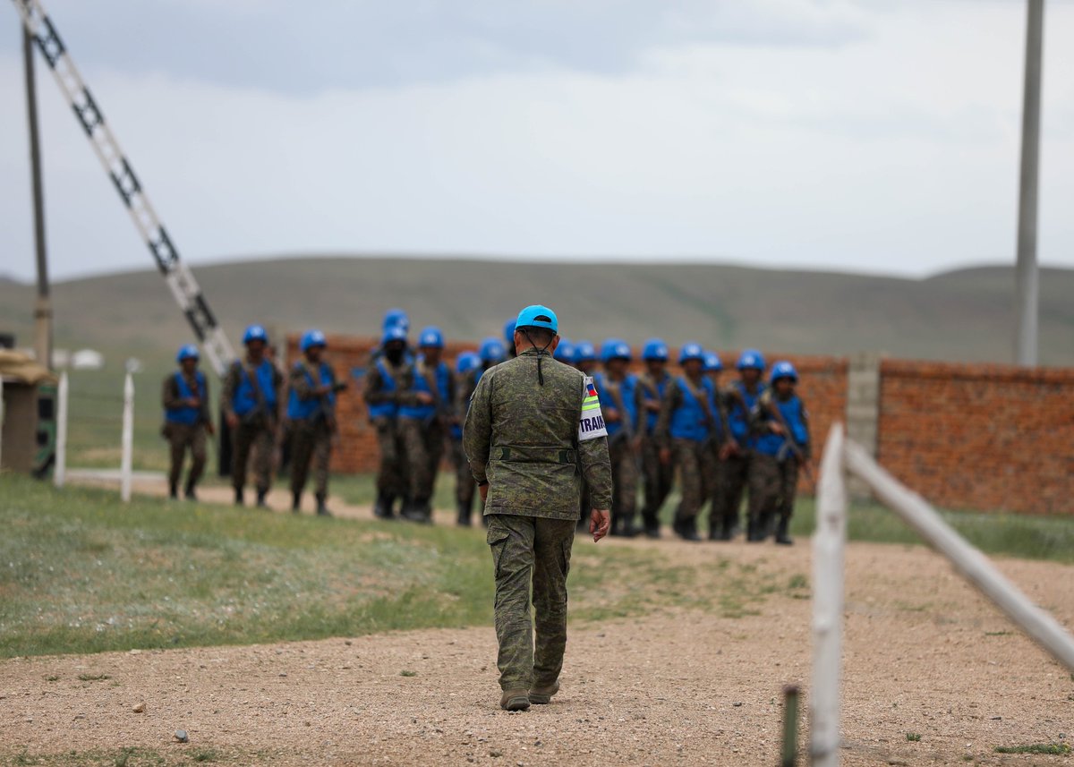 Service members from the Mongolian Armed Forces, the Philippines Air Forces, the Japan Ground Self-Defense Force, and Indian Armed Forces are working together to conduct checkpoint training during Khaan Quest, June 23, at the Five Hills Training Center, Mongolia.
#KhaanQuest