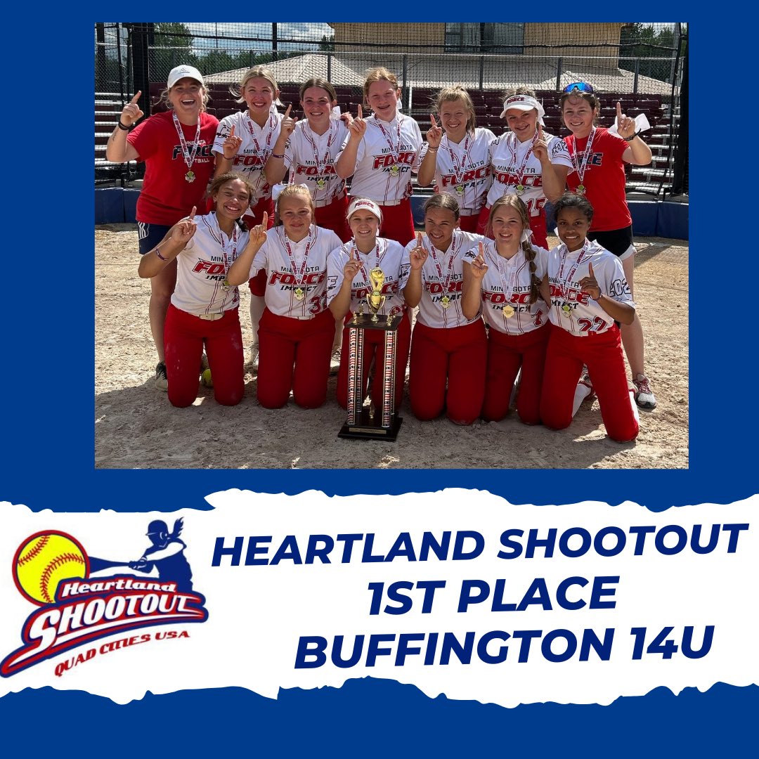 MNForceImpact's tweet image. 14U BUFFINGTON HEARTLAND SHOOTOUT CHAMPIONS! 🏆🔥#championsforlife