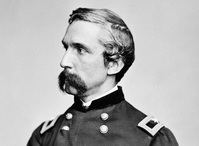 Today in 1863, a 34-year-old college professor from Maine named Joshua Lawrence Chamberlain helps fend off repeated Confederate attacks against the left flank of the Union line at Gettysburg. The fight for Little Round Top will become one of the battle's most celebrated moments.