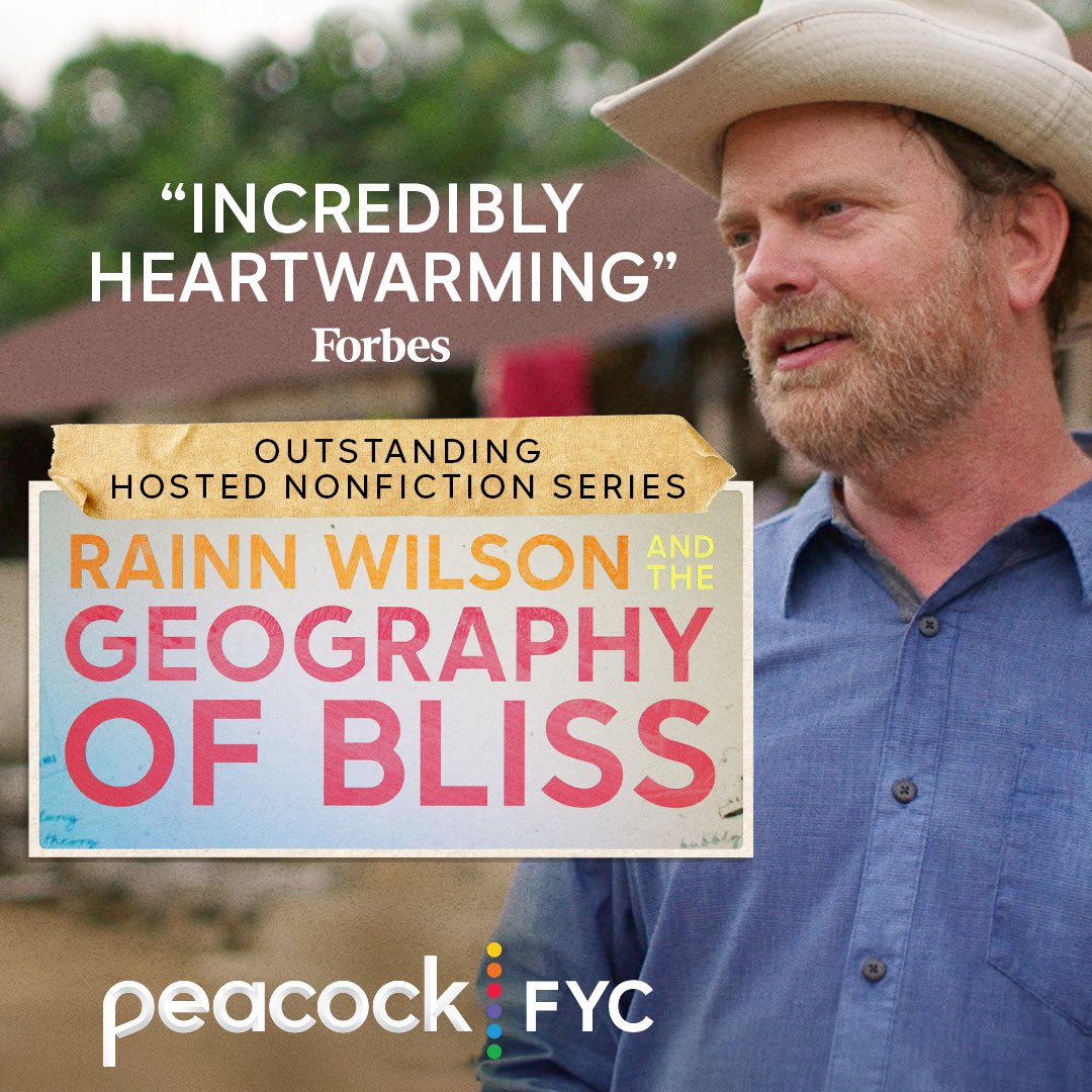 Emmy Voters! Please consider my weird and wonderful little show about happiness! Voting ends tomorrow!!!! @peacock #GeographyOfBliss