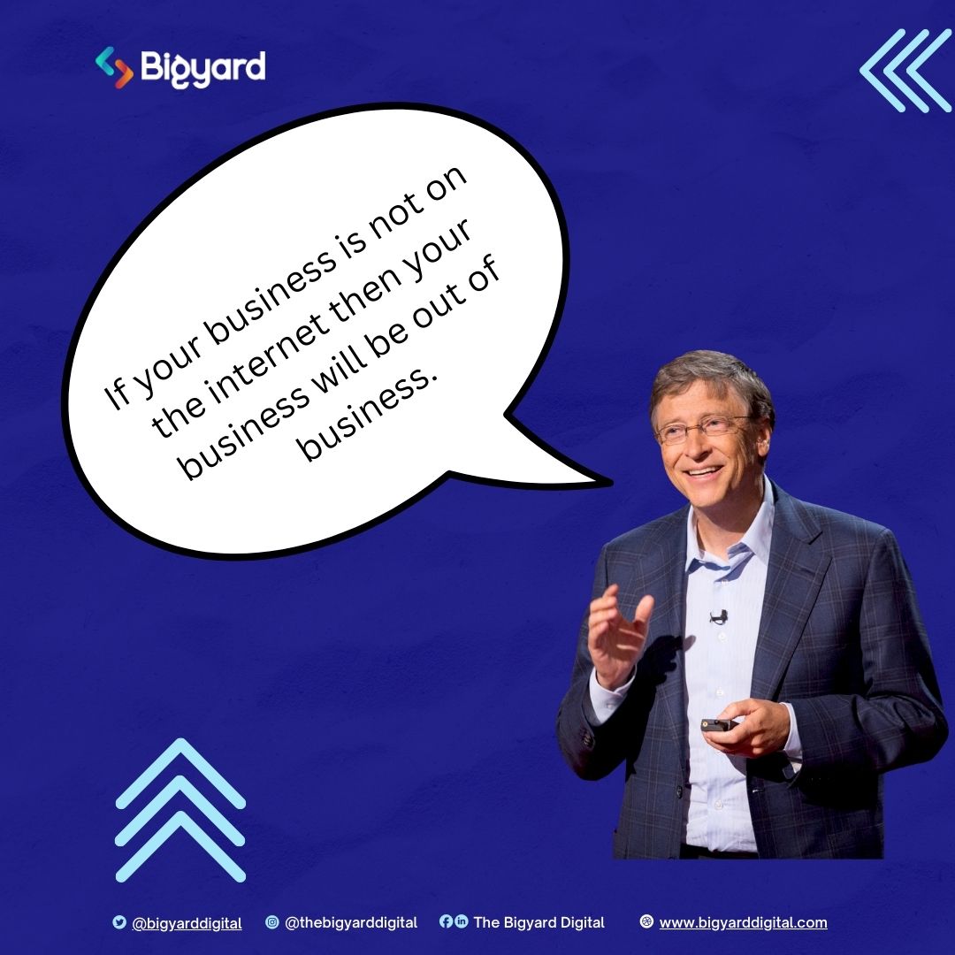 According to @BillGates,

'If your business is not on the internet, then your business will be out of business.'

A website is your digital lifeline, connecting you to customers worldwide. 

It boosts credibility, expands reach, and drives growth. 

Get a website today!