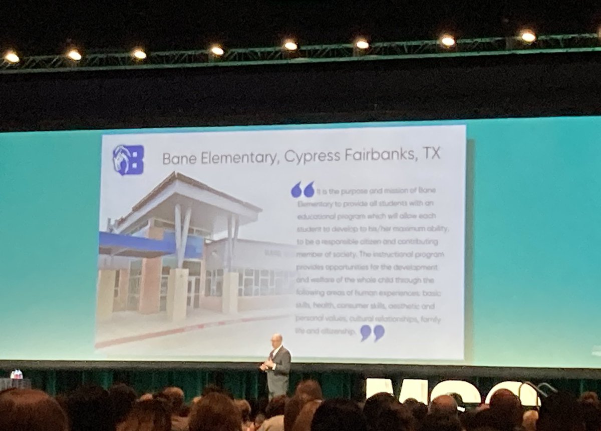 Wow! So proud of @BaneElementary! We just got a personal shout out from @JoshuaPStarr at the opening session of the Model Schools Conference! #MSC2023 @CyFairISD #CFISDspirit