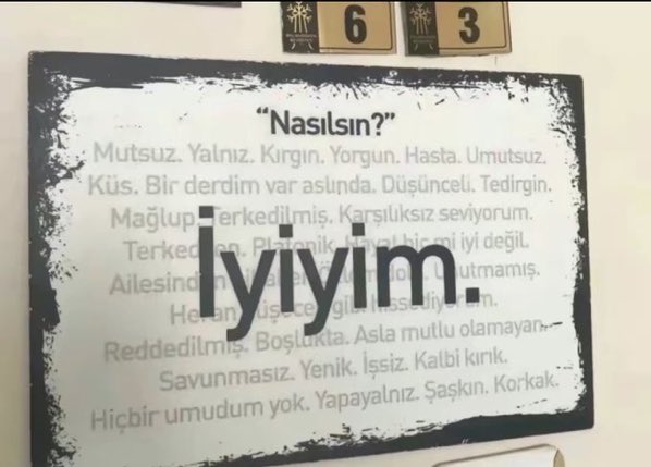 İyiyim;)