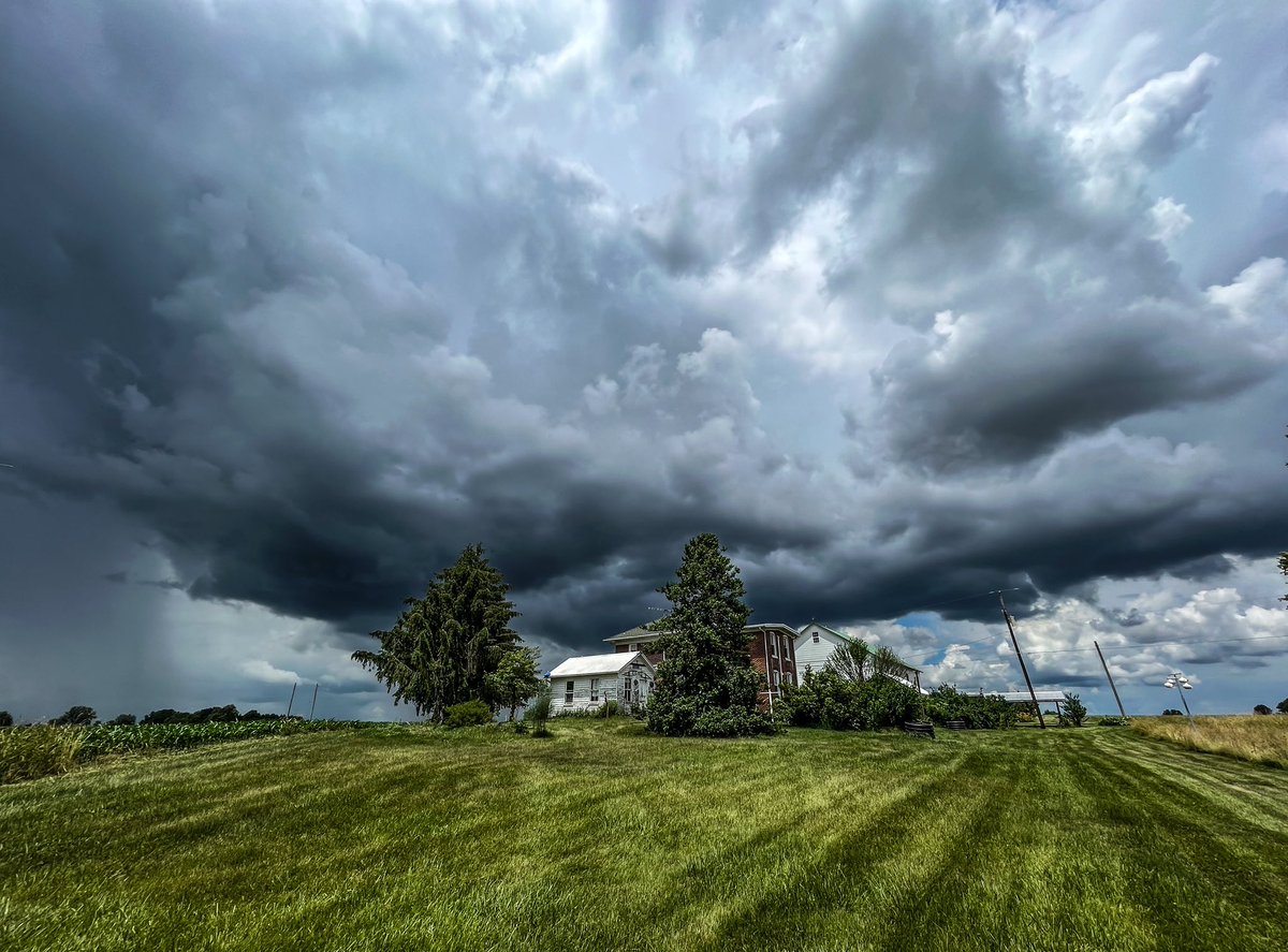 Storm clouds over the family farm #centralpa #yorkcountypa