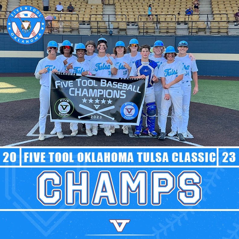 🏆CHAMPIONS🏆

Congrats to Tulsa Prospects Blue 2026 on winning the 15U National Championship of the <a href="/FiveTool/">Five Tool Baseball</a> Oklahoma Tulsa Classic!

#WatchEm