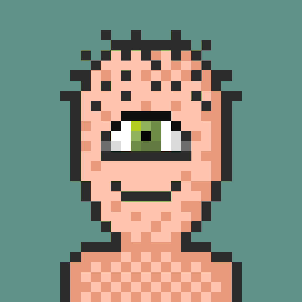 Burnt a cyclops <a href="/pixel_headz/">🪰pixel headz🪰</a> for Goodie.

Quite upset about burning the little fella though so I picked up another much cleaner cyclops from the floor.

Pixel Headz - cracking pixels but also the opportunity to burn for an easy way into some <a href="/junkyardlala/">JUNKYARD 👀</a> art (and in colour!)