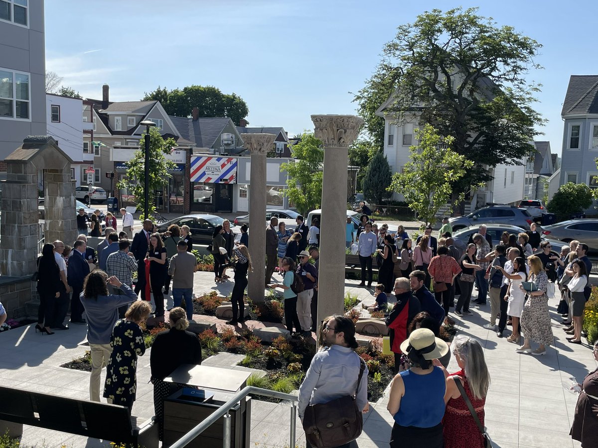 mystic_elder's tweet image. Great ribbon-cutting this week for St. Therese, a new #SupportiveHousing partnership in #EverettMA. The unique site combines affordable housing for #olderadults with a health center, MVES Resident Service Coordinator &amp;amp; more. It incorporates design elements from the former church.