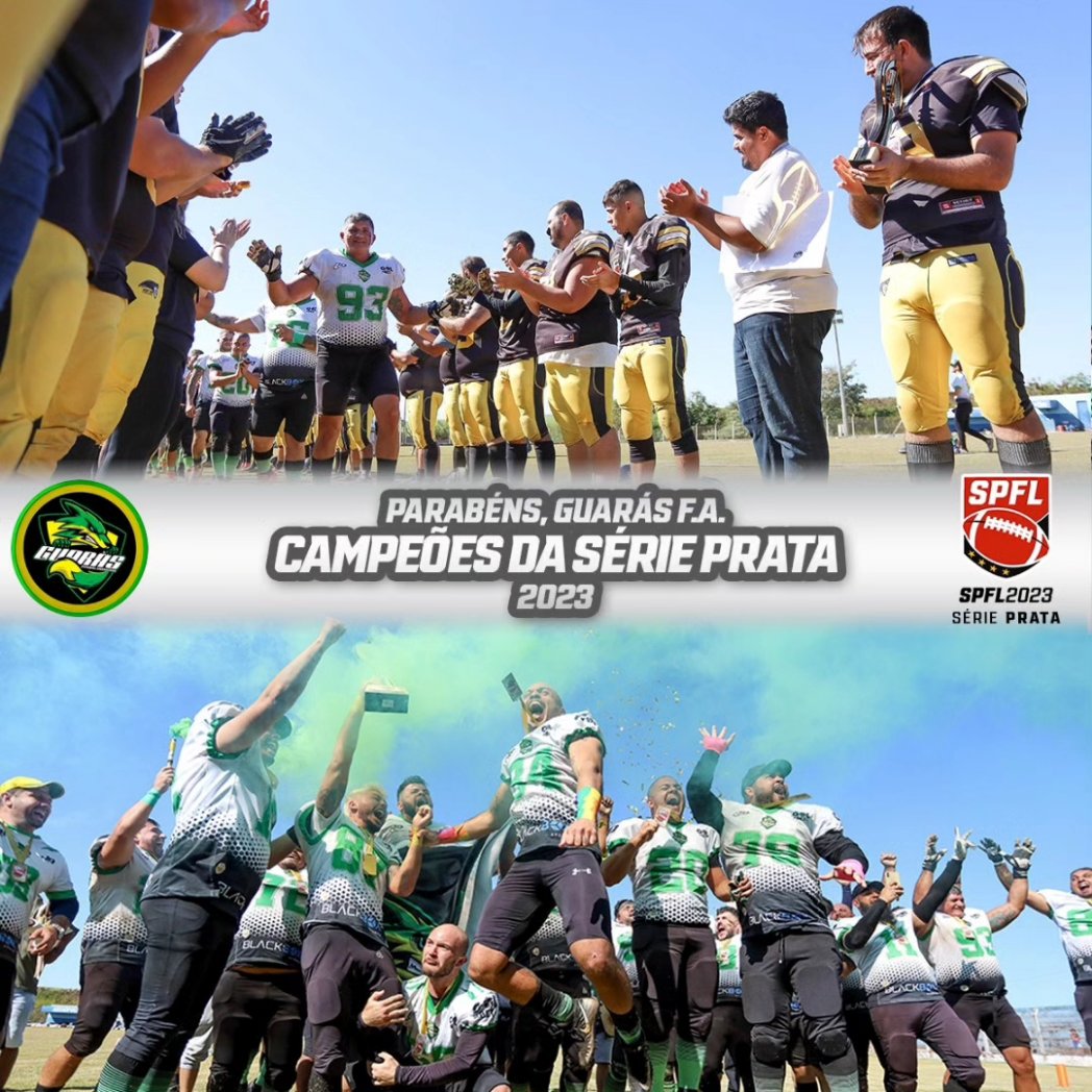 A festa foi bonita. O Guarás conquistou neste domingo (25) o título da SPFL 2023 - Série Prata, ao derrotar o Caraguá Ghostship.

Parabéns a ambas as equipes pelas campanhas. E nos encontramos em 2024, na Série Ouro!

Fotos: @byarros