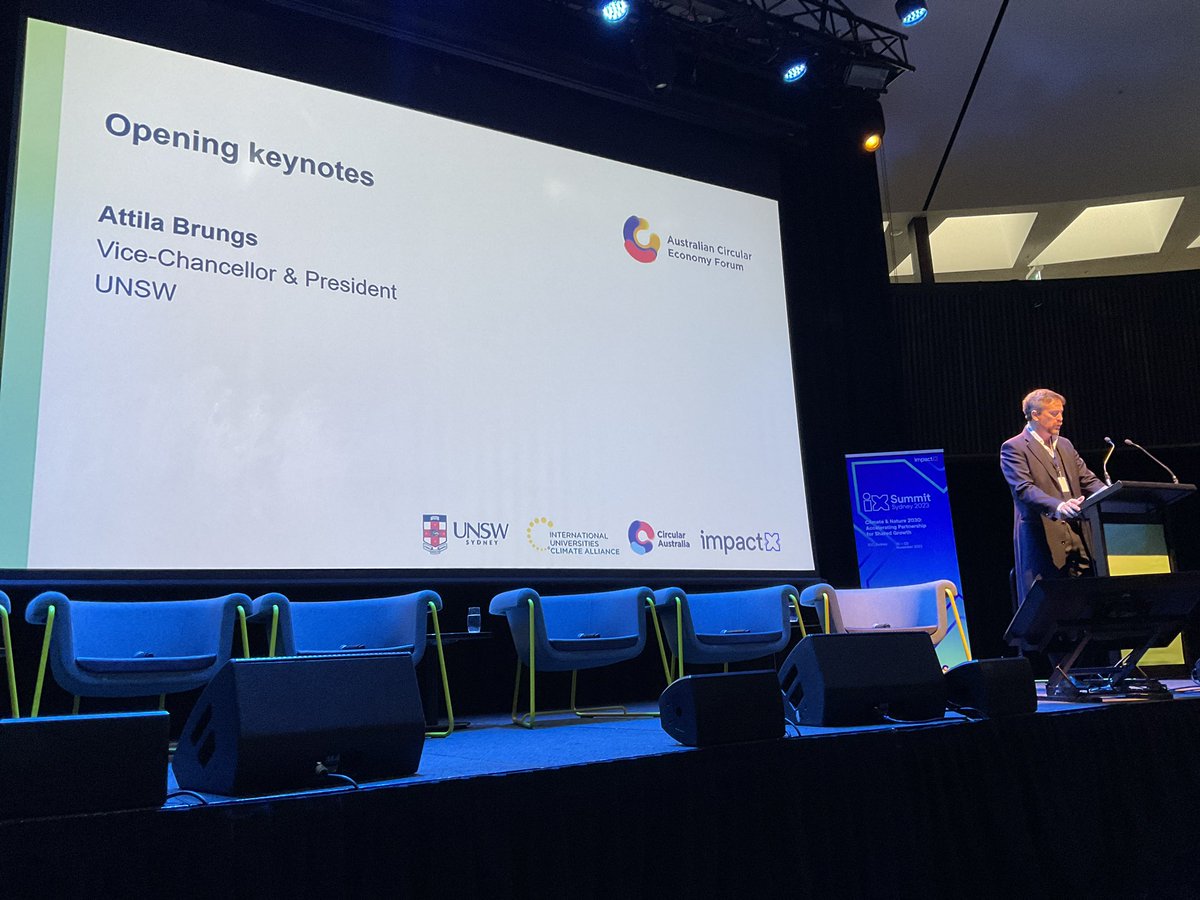 We have been asked to “Have the intellectual generosity to collaborate and co-design”  <a href="/UNSW/">UNSW</a> #AttilaBrungs

<a href="/circonomyau/">Circonomy</a> <a href="/UNSW/">UNSW</a> <a href="/tanya_plibersek/">Tanya Plibersek</a> <a href="/impactxtech/">Impact X</a> 

#ACEF2023 #circonomy #circulareconomy