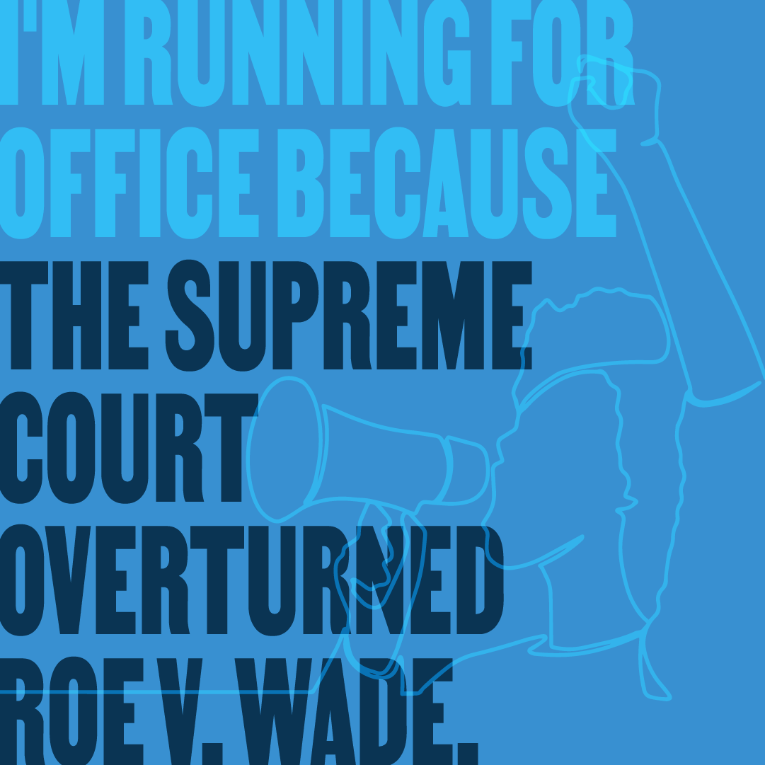 emilyslist's tweet image. Did the Dobbs decision inspire you to run for office to stand up for reproductive freedom? Share your candidate journey using #WhyIRun today!