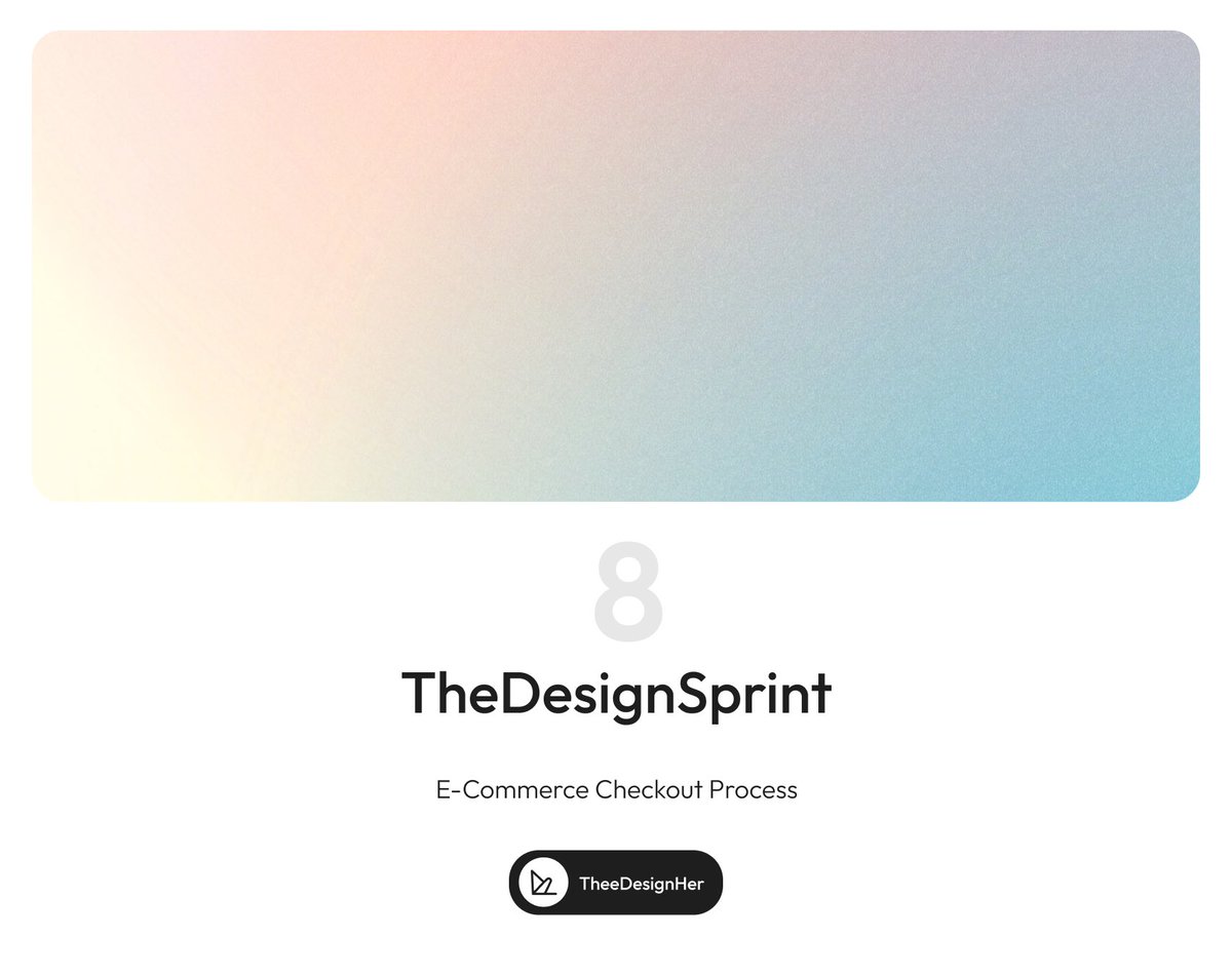 Day 08/30🚀

E-commerce checkout process

Quote this tweet to drop your submissions. Let’s get started! ✨

#TheDesignSprint #Designchallenge