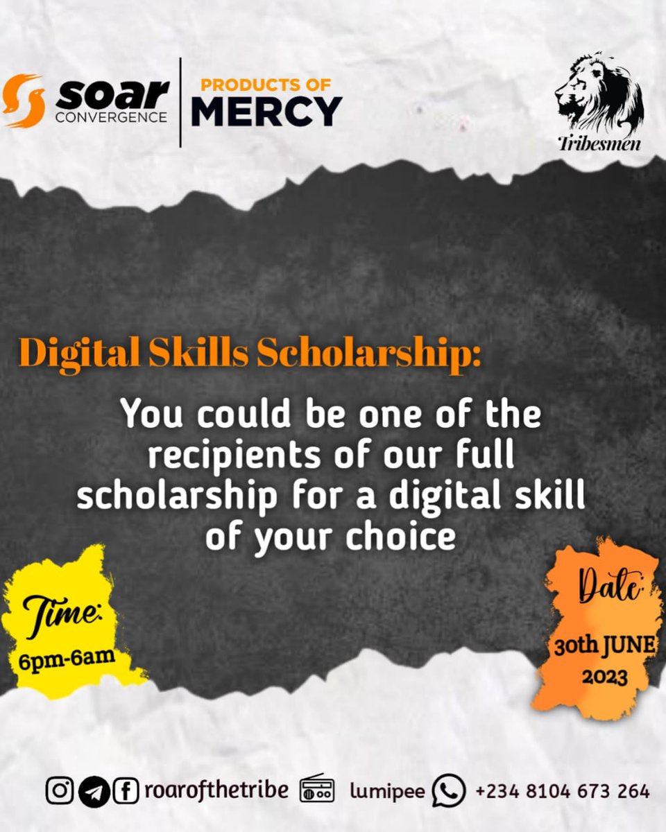 roarofthetribe's tweet image. "Life-transforming".
Surely that would be the experience of every participant of SOAR CONVERGENCE 2023.
So loaded with Spiritual and Physical Blessings,
A portion awaits you, Come claim it.

Friday, June 30
6pm - 6am
CAC,English Assembly, Sango,Ibadan 
#freshfire #jesuseverywhere