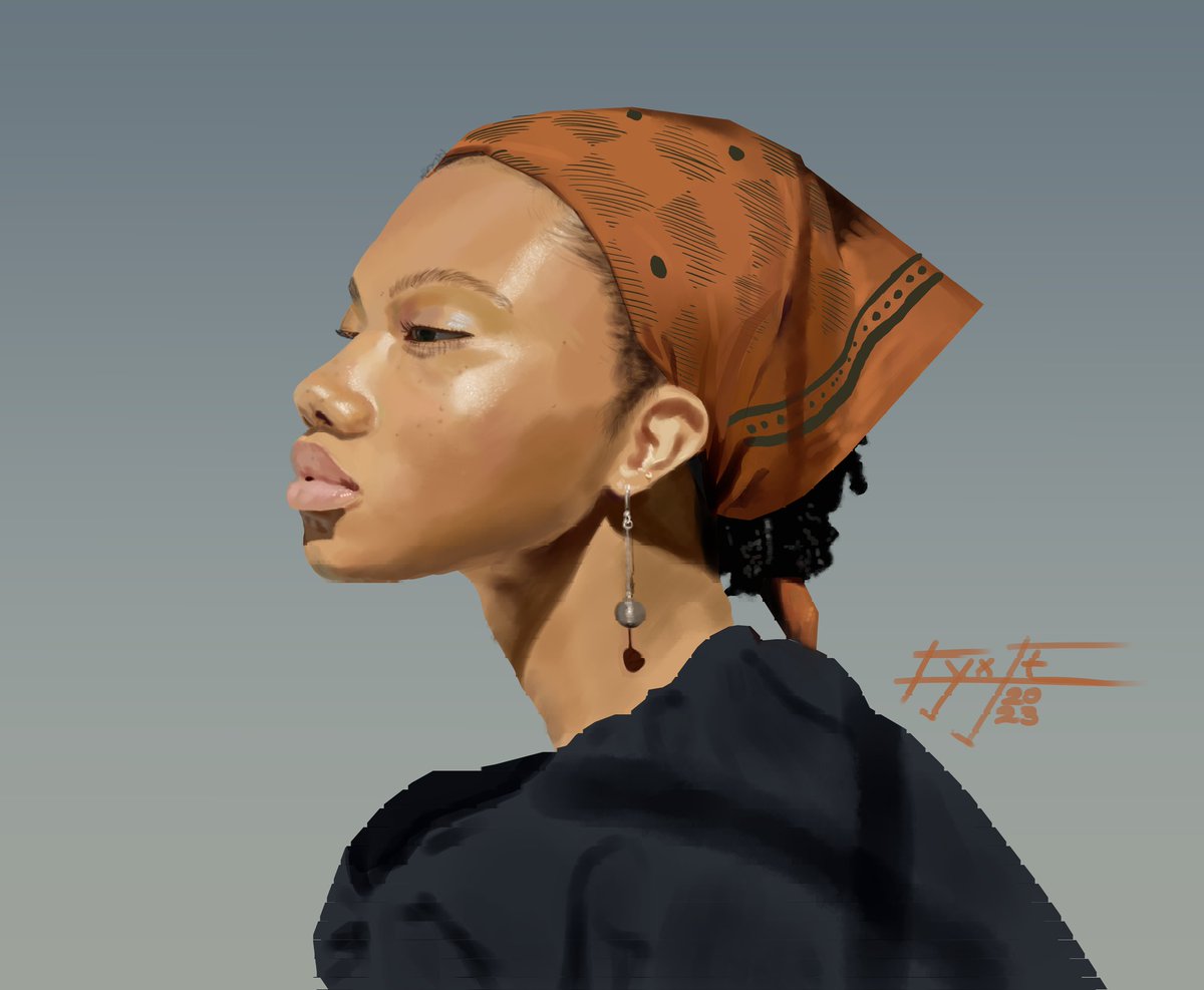 Portrait study #portraitpainting #painting #digitalpainting #digitalart #artwork #art #illustration #photoshop