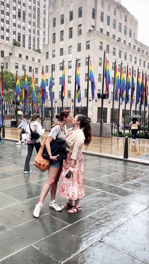 I love that we got to be in #NewYorkCity around #pride I've always wanted to see it all decorated and the fact that my baby was with me made it a million times better! #happypride #30rock