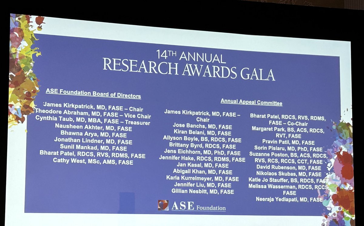Proud of my friend and colleague @nakhtermd who was asked to continue her amazing work on the ASE Foundation Board of Directors! @NMCardioVasc @ASE360