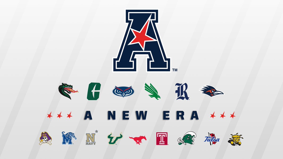 American_Conf's tweet image. In 5 days, we officially welcome 6 new schools into The American!

Throughout this week leading up to July 1st, we are excited to introduce you to those 6 schools and give you a closer look into the new era of The American ⭐️

#AmericanPower x #PowerForward