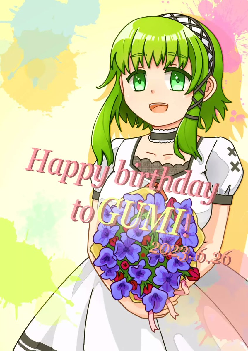 RagnarokX29's tweet photo. グミちゃん誕生日おめでとう!#GUMI #GUMI誕生祭2023 https://t.co/tlUVqlN6b3