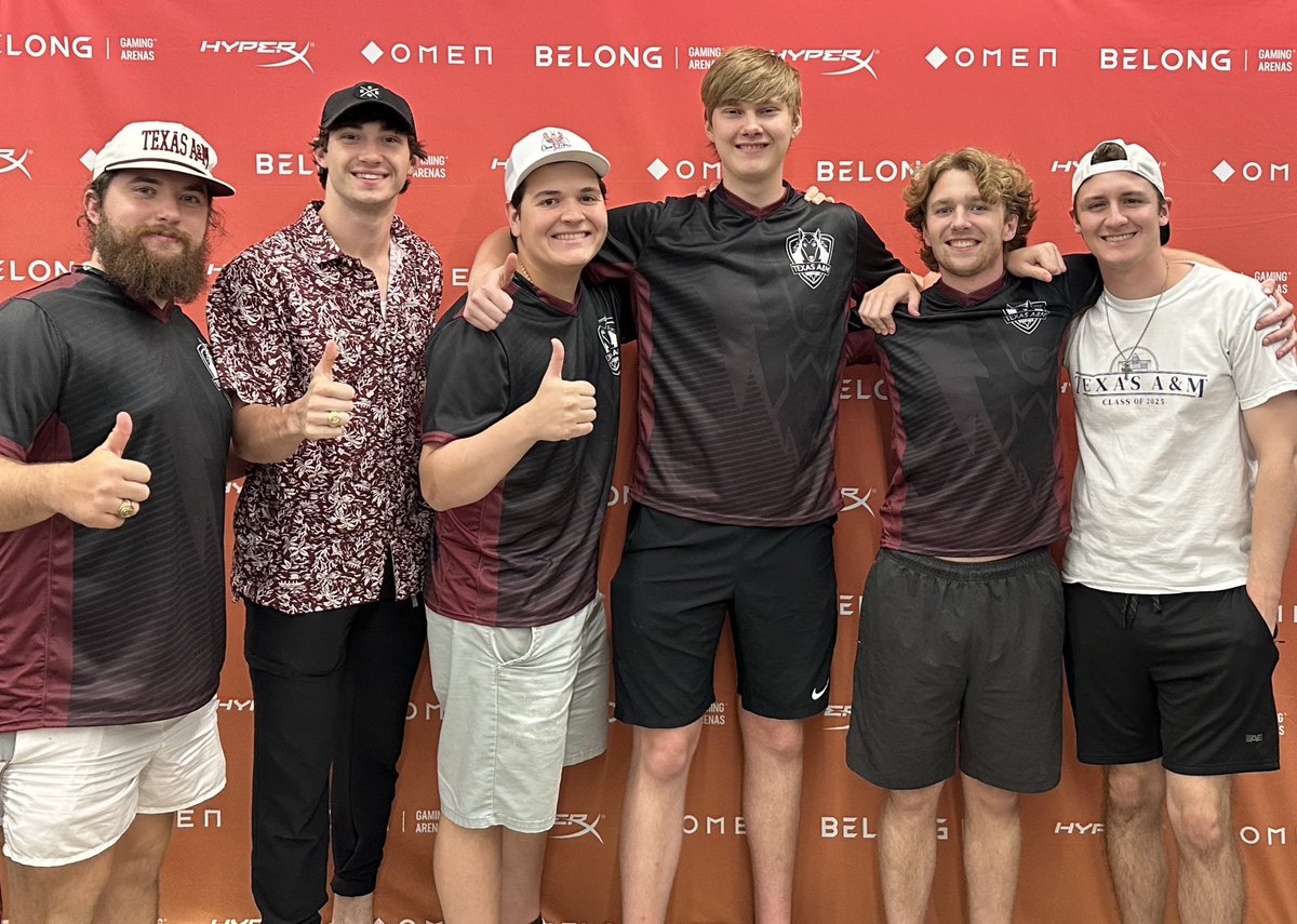 Benjamin Fossitt 🤠 (@zephyrcasts) on Twitter photo Shoutout to the <a href="/TAMUEsports/">Texas A&M Esports👍🎮</a> boys today!
It wasn’t fantastic, but both teams played their heart out in <a href="/BelongArenas/">Belong Gaming Arenas</a>’s Summer Throwdown. Comin’ in 4th stings a little, but I know they’ll bounce back!
Once again, a huge thank you to Belong for putting this together! Shoutout to the <a href="/TAMUEsports/">Texas A&M Esports👍🎮</a> boys today!
It wasn’t fantastic, but both teams played their heart out in <a href="/BelongArenas/">Belong Gaming Arenas</a>’s Summer Throwdown. Comin’ in 4th stings a little, but I know they’ll bounce back!
Once again, a huge thank you to Belong for putting this together!